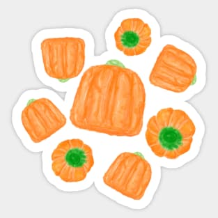 Candy Pumpkins Sticker